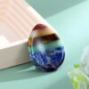 Thumb Worry Stone for Anxiety 7Chakra Teardorp Crystals Healing Stones Meditation Accessories Calm Mental Health Gifts Real Natural Hand Carved Spiritual Decor Anxiety Depression Relief Items
