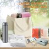 Yoga Bag with Yoga Mat Carrier, Pilates Tote Bag and Yoga Block for Women, Canvas Shoulder Bag with Pocket for Gym, Office, Travel, Beach, Workout, Sports, Fits All Your Stuff Yoga Mat Holder