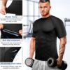 Cimkiz Men's Waist Trainer Sauna Suit Shirt, Gym & Exercise Compression Vest, Sweat-Boosting Workout Top