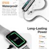 Smart Watch Health Fitness Tracker with 24/7 Heart Rate, Blood Oxygen Sleep Monitor, 110+ Sports Modes, Step Calorie Counter Pedometer (Silver, 1.55)