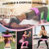Non-Slip Fabric Resistance Bands for Working Out, Loop Exercise Bands for Booty Leg, Butt, Glute, Stretch Workout Bands for Women & Men, Hip Elastic Bands for Home Gym Fitness, Yoga, Pilates