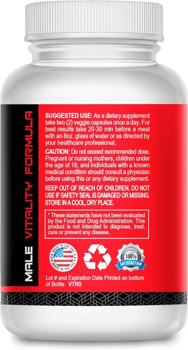 Support– Male Fertility Supplement for Sperm Health, Count, and Motility – All-Natural Formula with Vitamins, Minerals, and Antioxidants – Supports Reproductive Health and Hormonal Balance