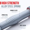 Zenooze's Power Twister Flex Bar, The Ultimate Upper Body Exercise Equipment for Strengthening Your Chest Workout, Shoulders,Biceps, Arms, Forearm Strengthener, Resorte para Hacer Ejercicio