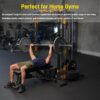 Versatile Power Rack with Cable Pulley System, Power Cage for Strength Training, Bench Press and Pull-Ups