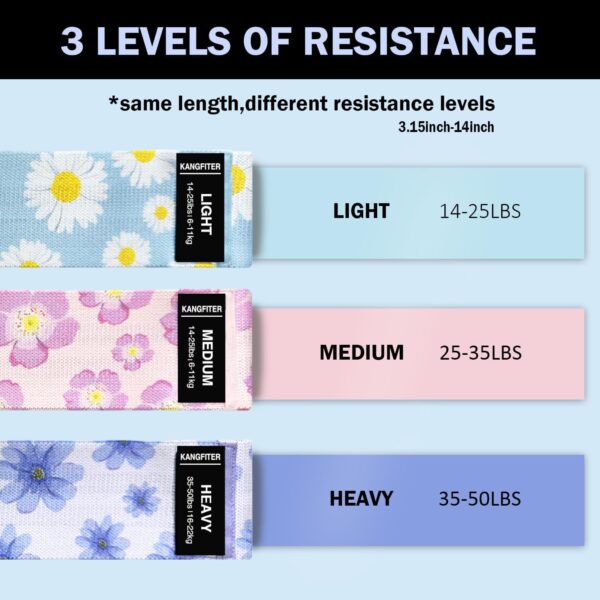 Large Fabric Resistance Bands for Working Out, Loop Exercise Bands for Booty Leg, Butt, Glutes, Stretch Workout Bands for Women & Men, Hip Elastic Bands for Home Gym Fitness, Yoga, Pilates