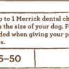 Merrick Fresh Kisses Natural Dental Chews Toothbrush Shape Treat Infused With Real Mint Medium Dogs - 30 ct. Box