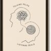 EXCOOL CLUB Therapy Office Decor Mental Health Posters - 12x16 Counseling Wall Art for Therapist Office Decor, Boho Talking Helps Poster for School Counselors Supplies, Psychology Decor (UNFRAMED)