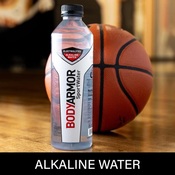 BODYARMOR SportWater Alkaline Water, Superior Hydration, High Alkaline Water pH 9+, Electrolytes, Perfect for your Active Lifestyle, 700mL (Pack of 24)