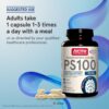 Jarrow Formulas PS100 Phosphatidylserine 100 mg, Dietary Supplement for Brain Health and Cognition Support, 120 Capsules, 40-120 Day Supply, Pack of 12