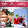 Salud 2-in-1 Energy Drink Powder + Focus, Hibiscus, Organic Caffeine, B6 + B12, Theanine, Clean Energy Drink Packets, Jamaica Agua Fresca Mix, Non-GMO, Gluten Free, Vegan, 1g of Sugar, (15 Servings)