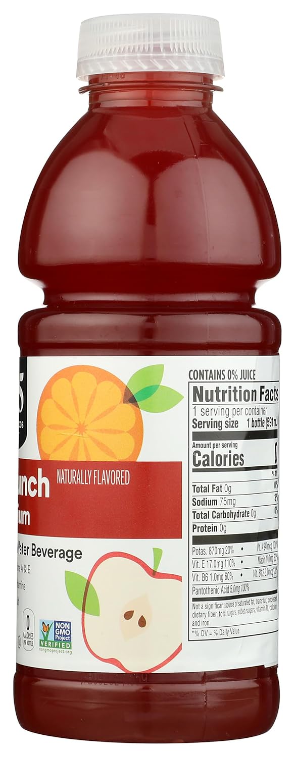 365 By Whole Foods Market, Water Nutrient Fruit Punch Potassium No Calorie, 20 Fl Oz
