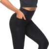 THE GYM PEOPLE Tummy Control Workout Leggings with Pockets High Waist Athletic Yoga Pants for Women Running, Fitness