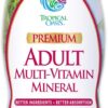 Tropical Oasis Adult Liquid Multivitamin -Liquid Multi-Vitamin and Mineral Supplement with 125 Total Nutrients Including; 85 Vitamins & Minerals, 23 Amino Acids, and 18 Herbs - 16 fl oz, 32 serv
