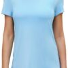 Mippo Open Back Workout Tops for Women Soft Short Sleeve Athletic Yoga Gym T Shirts