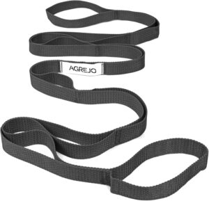Stretching Strap Yoga Strap Physical Therapy for Home Workout, 10 Loops Non-Elastic Stretch Strap for Pilates, Flexibility, Exercise, Stretch Band for Women & Men