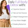 Wellthy Full Body Detox and Immune Support - Advanced Digestive Health, Gut Cleanse and Bloating Relief - All Natural Formula with Milk Thistle, Dandelion Extract and L-Carnitine | 30-Day Supply