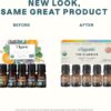 Cliganic Organic Essential Oils Set (Top 5) - 100% Pure Natural - Aromatherapy, Candle Making - Peppermint, Lavender, Eucalyptus, Lemongrass & Orange (Packaging May Vary)