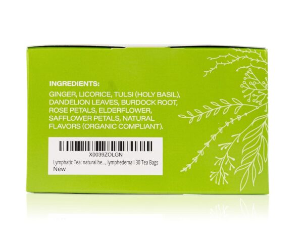 Bruizex Lymphatic Natural Herbal Tea, Lymphatic Drainage, Ginger Blend for Lymphatic System Health, Post Surgery Recovery Liposuction, BBL, Tummy Tuck, Lipedema & Lymphedema, 30-Pack