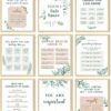 9 Pieces Mental Health Posters Anxiety Therapy Motivational Poster Psychologist Counselor Inspirational Posters Positive Quotes Wall Decor Classroom for Home Office, 8 x 10 Inch(Leaf Style)