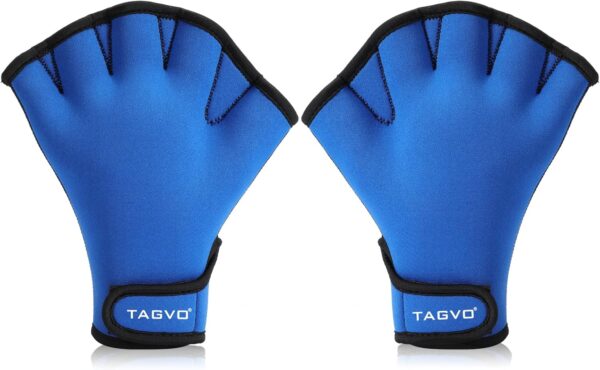 Aquatic Gloves for Helping Upper Body Resistance, Webbed Swim Gloves Well Stitching, No Fading, Sizes for Men Women Adult Children Aquatic Fitness Water Resistance Training