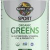 71oqJjBpVAL._AC_SL1500_.jpg Garden of Life Sport Nutrition Greens and Superfoods Powder for Women and Men - Unflavored, Organic Blend - Spirulina, Fruit, Vitamins, Pre & Probiotics, Mushrooms, Athletic Supplements, 30 Servings