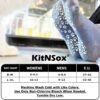 KitNSox 2 Pack Non Slip Grip Yoga Socks for Men Women, Non Skid Cushioned Hospital Maternity Ballet Pilates Floor Dance Socks