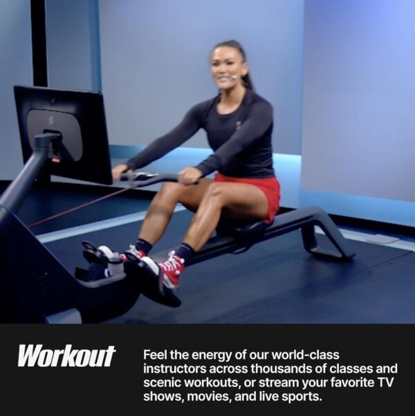 Peloton Row | Rowing Machine with 24” HD, Swiveling Touchscreen