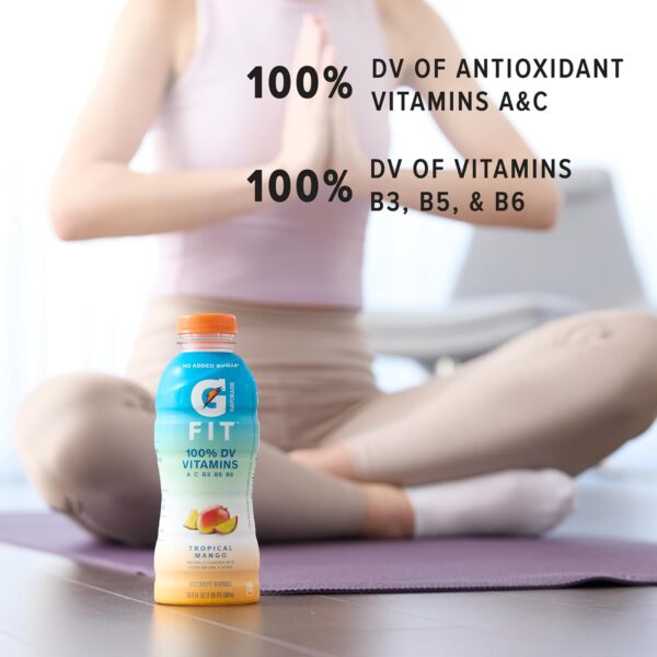 Gatorade Fit Electrolyte Beverage, Healthy Real Hydration, Watermelon Strawberry, 16.9.oz Bottles (12 Pack)