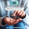 Dr. Berg Gallbladder Formula Extra Strength - Made w/Purified Bile Salts & Digestive Enzymes - Includes Carefully Selected Digestive Herbs - Full 45-Day Supply - 90 Capsules