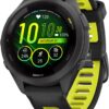 Garmin Forerunner 265S Running Smartwatch, Colorful AMOLED Display, Training Metrics and Recovery Insights, Black and Amp Yellow, 42 mm