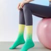 Pilates Girp Socks Cute Tie Dye Socks with Non Slip Grips for House Yoga Barre Hospital