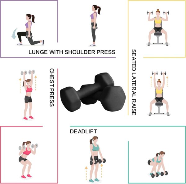 Balelinko Home Gym Equipment Workouts Strength Training Weight Loss Pilates Weights Yoga Sets Weights for Women, Men, Seniors and Youth