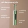 SURI Electric Toothbrush—Sustainable Electric Toothbrushes Adults, Slim Sonic Toothbrush & Accessories, 40-Day Battery, Travel Toothbrush with UV Cleaning Case, Ideal Christmas Gifts for Women & Men