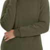 MAGCOMSEN Women's Sherpa Lined Sweatshirts Thermal Casual Crewneck Fleece Pullover Winter Warm Thick Long Sleeve Tops