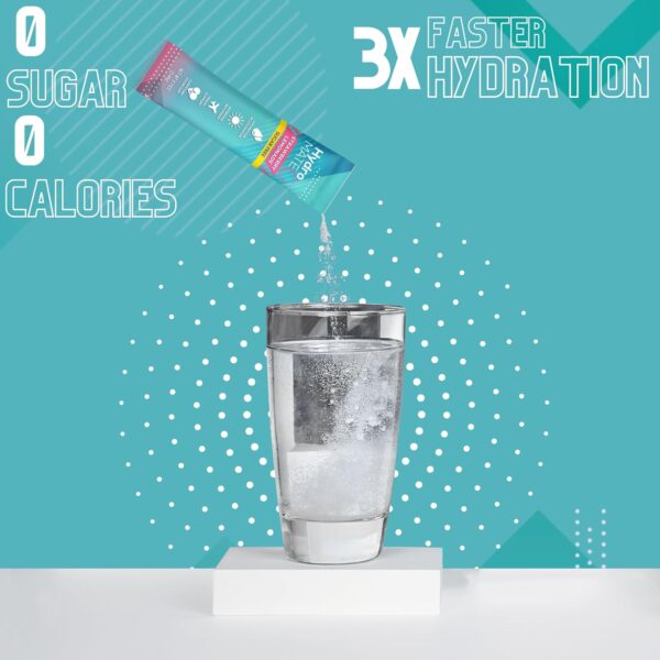 HydroMATE Electrolytes Powder No Sugar Variety Pack - 30 Instant Hydration Packets with Vitamin C to Boost Energy - Sugar Free Electrolytes to Support Hydration on Keto Diet & Party Favors