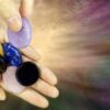 Chakra Stones 8 PCS Kit, Oval Shape, Tumbled & Polished, for Use in Grounding Balancing Soothing Meditation Reiki or as Worry Stones, Hot Spa Rock & Massage (8-pcs Chakra Stones)