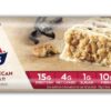 Atkins Vanilla Pecan Crisp Protein Meal Bar, High Fiber, 1g Sugar, 4g Net Carb Meal Replacement, Keto Friendly, 5 Count