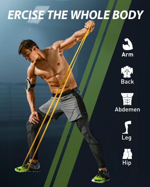 Resistance Bands, Pull Up Exercise Bands, Workout Bands for Fitness Training, Body Stretching, Physical Therapy, Muscle Training