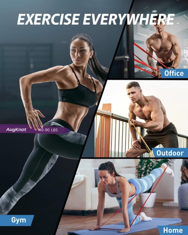 Resistance Bands, Pull Up Exercise Bands, Workout Bands for Fitness Training, Body Stretching, Physical Therapy, Muscle Training