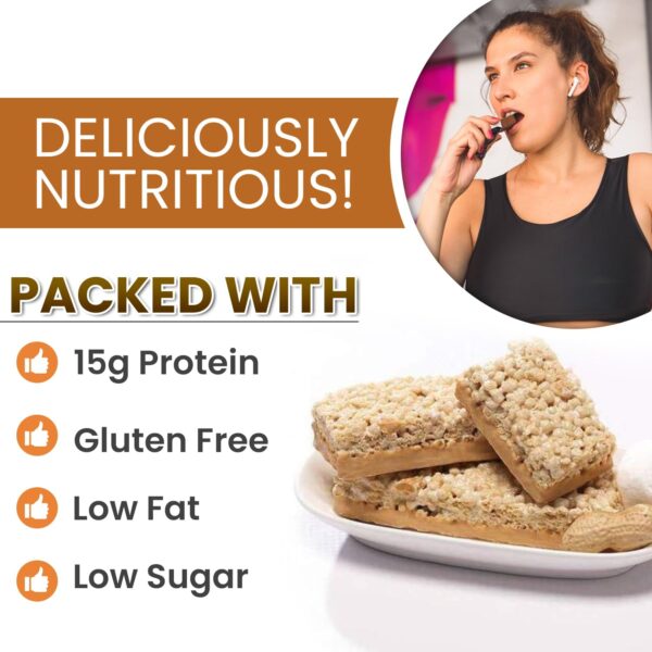 BestMed - High Protein Nutrition Bar - Low-Carb, 15g Protein, Low Sugar, High Fiber, Low Calorie, Meal Replacement Bar (Cinnamon, 1 Box - 7 Count)