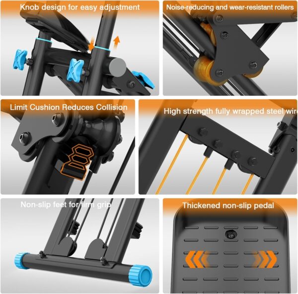 71ps3QRloML._AC_SL1500_.jpg Stair Stepper for Home,Folding Cardio Stair Climber for Full Body Workout,Vertical Climber Exercise Machine with Adjustable Handlebar,300LBS Capacity