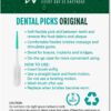 Original Dental Picks Mint Soft Rubberized Tooth Picks Easy to Use Brush Picks 100Ct/Pack, 2 Packs (200Ct)