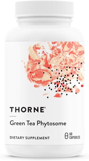 THORNE Green Tea Phytosome - Antioxidant, Liver Protective, and Metabolic Benefits of Green Tea Without The Caffeine - 60 Capsules