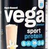 Vega Premium Sport Protein Vanilla Protein Powder, Vegan, Non GMO, Gluten Free Plant Based Protein Powder Drink Mix, NSF Certified for Sport, 29.2 oz, Packaging may vary