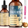Zeolite Detox for Kids and Adults, Premium Zeolite Clinoptilolite Liquid with Methyl Vitamin B12 & D3, Gentle Heavy Metal Detox for Kids, Energy, and Focus, Monk Fruit Flavor, 2 Fl Oz