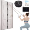 Brebebe Door Anchor Strap for Resistance Bands Exercises, Multi Point Anchor Gym Attachment for Home Fitness, Portable Door Band Resistance Workout Equipment, Easy to Install, Punch-Free, Nail-Free