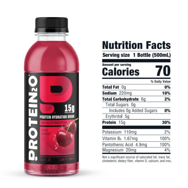 Protein2o 15g Whey Protein Isolate Infused Water, Ready To Drink, Gluten Free, Lactose Free, No Artificial Sweeteners, Flavor Fusion Variety Pack, 16.9 oz Bottle (Pack of 12)