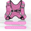 Weighted Vest, 6lb/8lb/12lb/16lb/20lb/25lb/30lb Weight Vest with Reflective Stripe, Weighted Vest for Men Women Workout Equipment for Strength Training, Running, Jogging, Fitness, Weight Loss