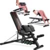 OPPSDECOR Weight Bench Set with Preacher Curl Hyper Back Extension, All-in-One Sit Up Bench, Roman Chair, Professional Bench Press for Full Body Exercise Workout Benches for Home Gym