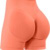 Unthewe Womens Workout Seamless Scrunch Butt Lifting Shorts High Waisted Tummy Control Gym Yoga Shorts